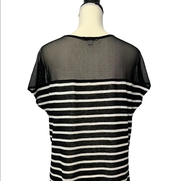 Ella Moss (EUC) Top 100% Linen with Mesh at the top Size M - Picture 3 of 9